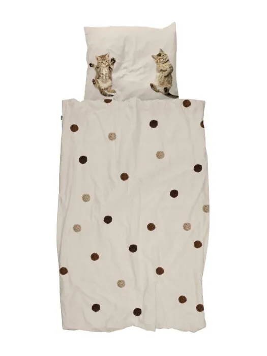 Merkproduct Snurk Kitten Friends dekbedovertrek-140x200/220 cm