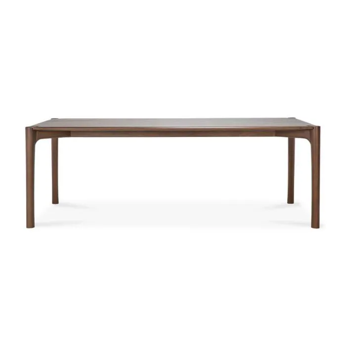 Ethnicraft PI eettafel bruin teak-220 cm Beperkte Voorraad