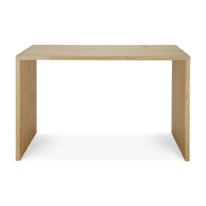 Op = Op Ethnicraft U bureau-140x70 cm-Eikenhout