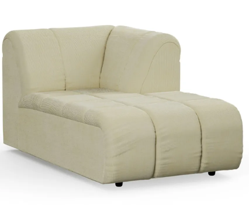 Alleen Vandaag HKliving Wave bank - Right Divan element-Olive