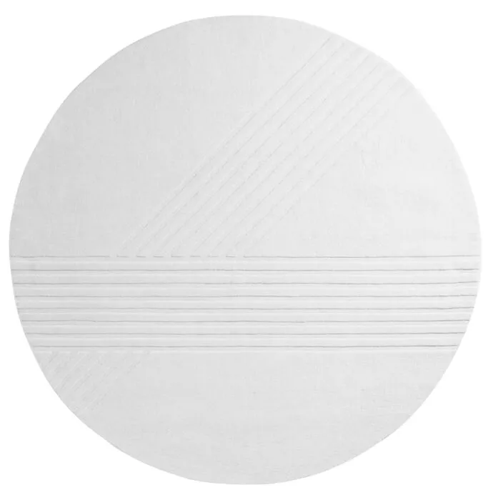 WOUD Kyoto rond vloerkleed-Off-white-Ø 250 cm Korting