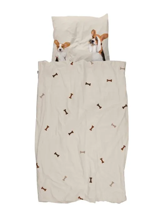 Direct Beschikbaar Snurk Beagle Friends dekbedovertrek-140x200/220 cm