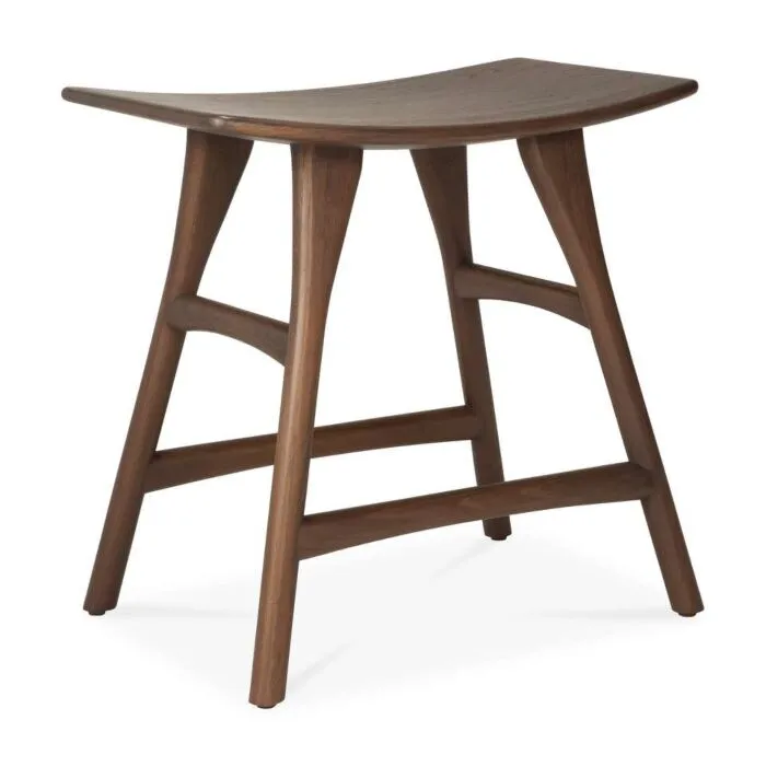 Uitverkoop Ethnicraft Osso Bruin Teak kruk - laag