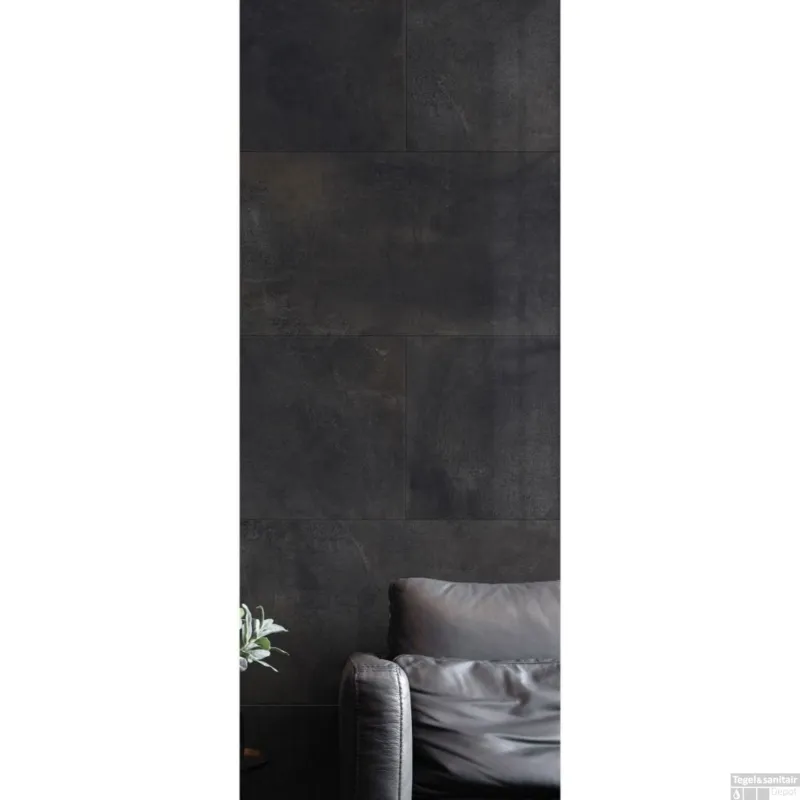 Vloertegel EnergieKer Magnetic Black 60x60 cm (doosinhoud 1.44m2) Seizoensaanbieding