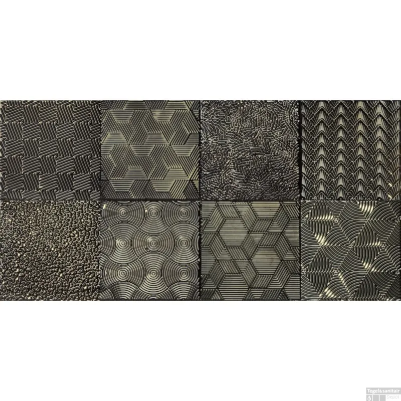 Wandtegel Dune Shine 15x15 cm Brons (Doosinhoud 0.95) Populair
