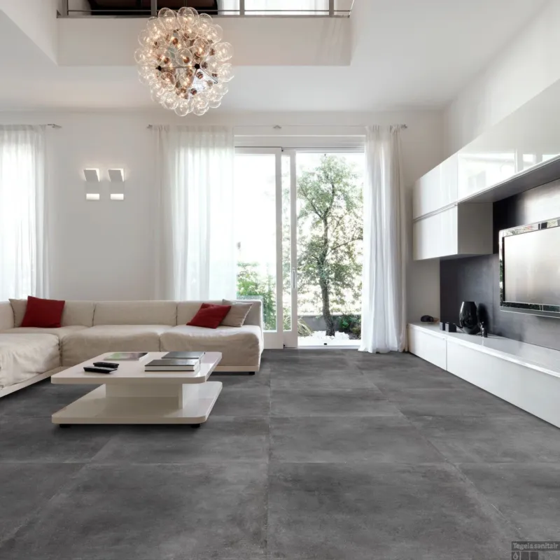 Vloertegel Flaminia Space Graphite 60x120 cm Antraciet (doosinhoud 1.44 m2) Beste Prijs