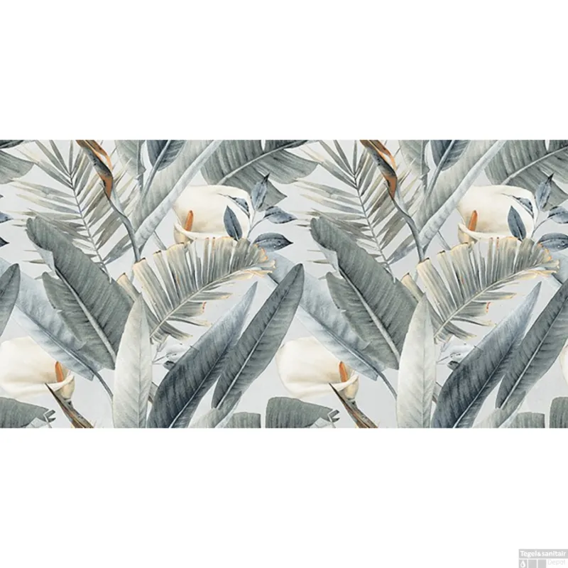 Actieprijs Vloertegel Cristacer Iron 60x120 cm Gerectificeerd Mat Tropic Mix Blue (doosinhoud 1.44m2)