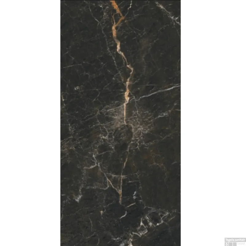 Vloertegel Profiker Marquina Oro 60x120 cm Gerectificeerd Gepolijst (Doosinhoud 1.44m2) Koopje