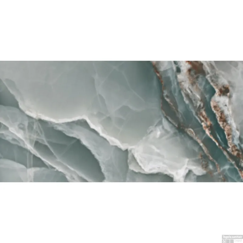 Alleen Vandaag Vloertegel Etile Onyx Turquoise Pulido Gepolijst 120x60 (doosinhoud 1.44 m2)