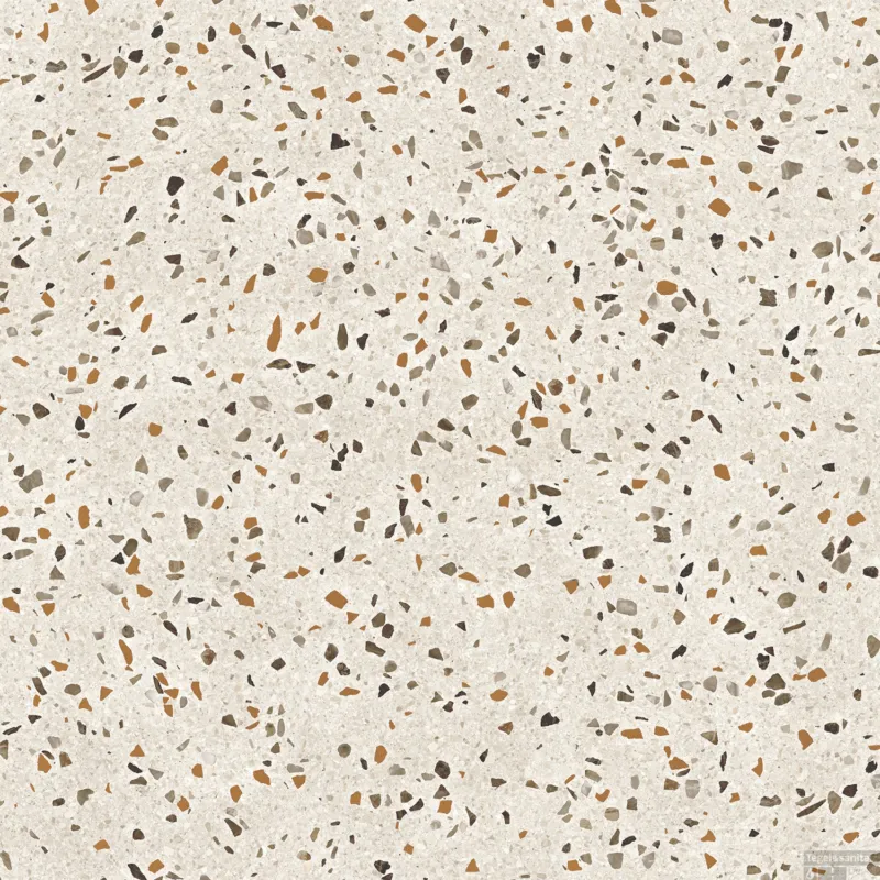 Vloertegel Pamesa Terrazzo Terra 60x60 cm Gerectificeerd Mat Wit (Doosinhoud 1,44 M2) Gratis Retour