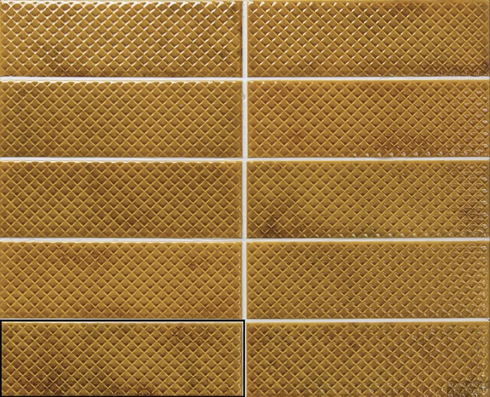 Korting Mozaiek Stardos Genuine Keramiek 6,5x20 cm Mimosa Amber (Doosinhoud 0.50 m2)