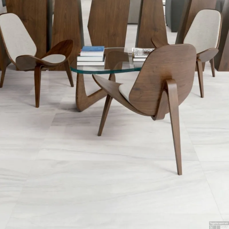 Laatste Kans Vloertegel Cristacer Dolomite M-130 60x120 cm Porselein White Home (Doosinhoud 1,44 m2)