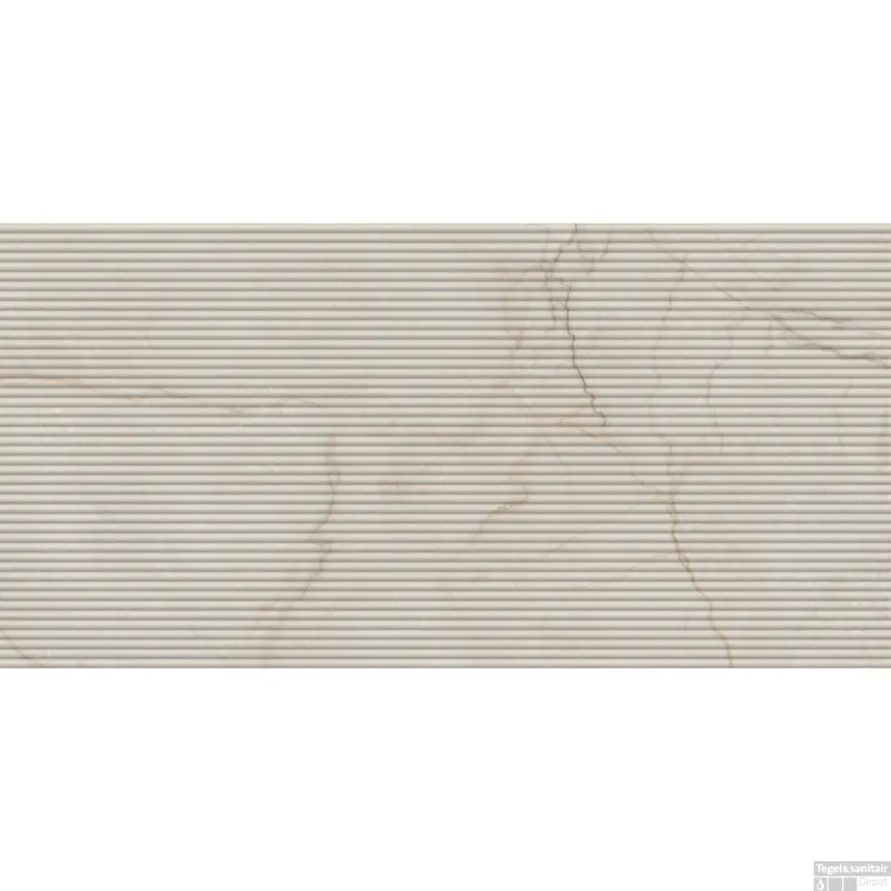 Bestseller Vloertegel Elegance Alfalux Cannettato -Ribbel 60x120 cm 12 mm Mat Ivory (Doosinhoud 1,44 M2)