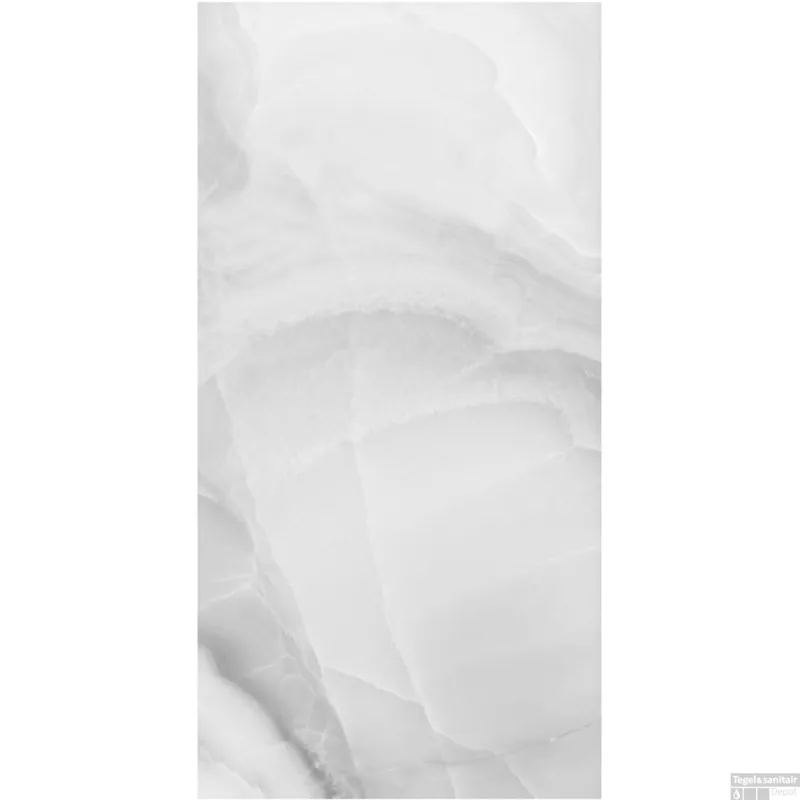 Vloertegel Mykonos Harvey White 60x120cm Glans (Doosinhoud 1.44m2) Bestseller