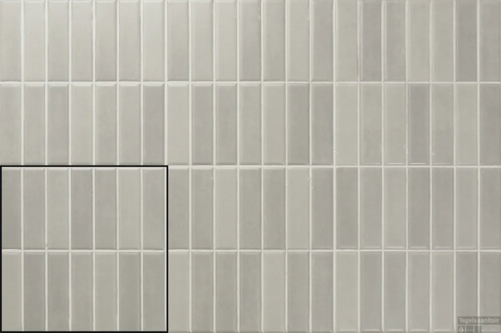 Rechtstreeks Van De Fabrikant Mozaiek Stardos Acquarella Incision 20x20 cm Mat Grey (Doosinhoud 1.00 m2)
