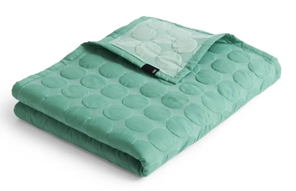 HAY Mega Dot bedsprei-195x245 cm-Sea Green Beste Prijs