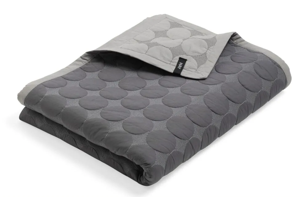 Shop Nu HAY Mega Dot bedsprei-235x245 cm-Dark grey