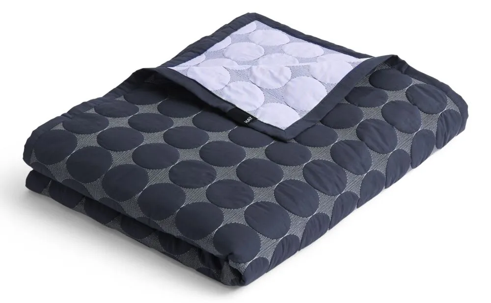 Finale Uitverkoop HAY Mega Dot bedsprei-260x260 cm-Midnight blue