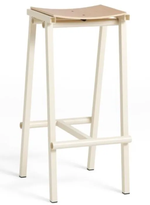 HAY Taburete 8 barkruk water-based gelakt-Zithoogte 75 cm-Eggshell Tijdelijk Beschikbaar