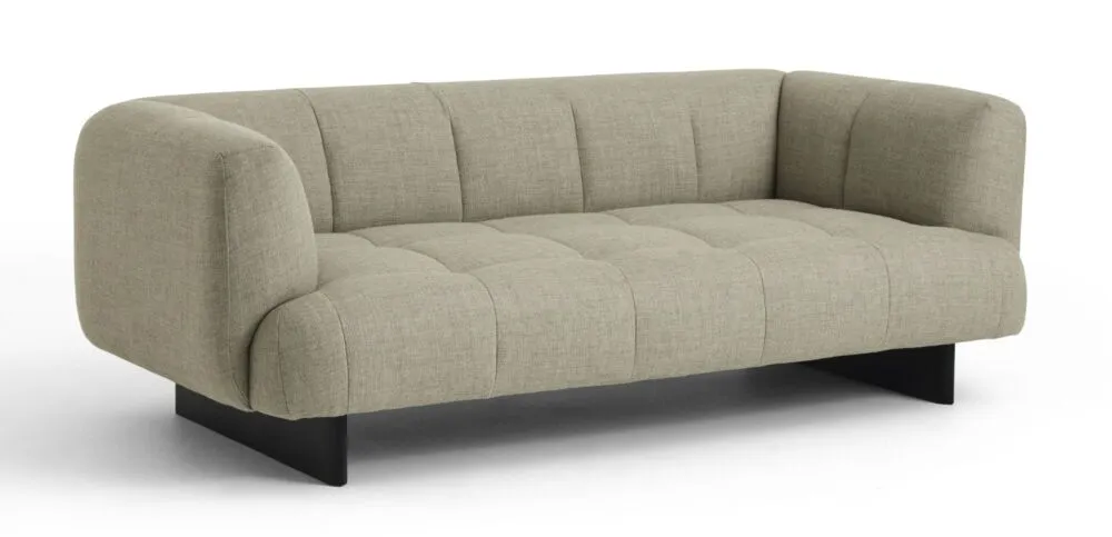 HAY Quilton Lift 2-zits bank-Tadao 720-Black water-based gelakt eikenhout Express Levering