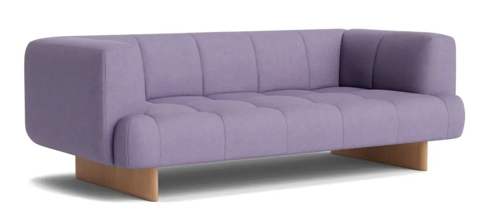 Shop Nu HAY Quilton Lift 2-zits bank-Steelcut quartet 644-Water-based gelakt eikenhout
