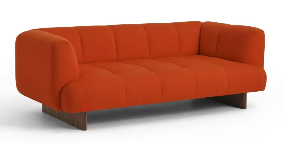 Nieuw HAY Quilton Lift 2-zits bank-Vidar 542-Water-based gelakt walnoot