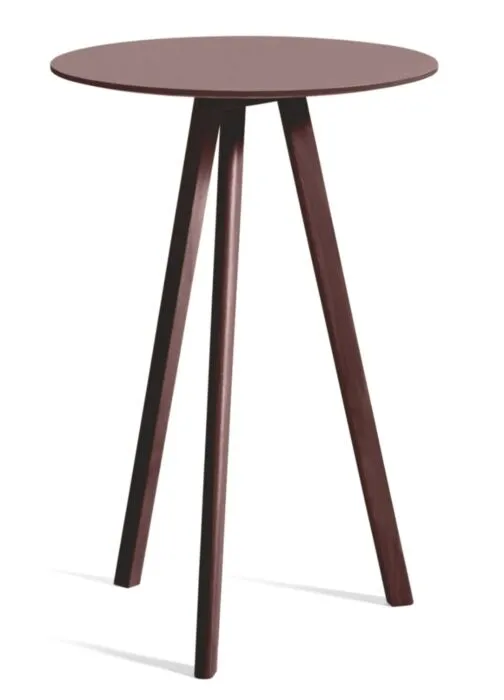 Superprijs HAY CPH 20 2.0 High tafel-Burgundy Lino-Bordeaux water-based gelakt eiken