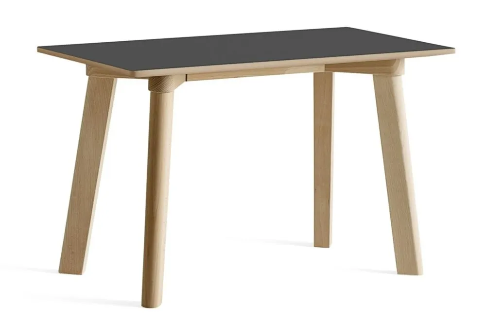 Op = Op HAY CPH Deux 215 2.0 eetbank-Stone grey-Massief beuken onbehandeld-Lengte 75 cm