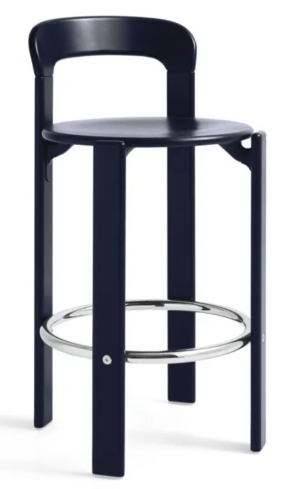 Bestel Nu HAY Rey barkruk-Deep Blue-Zithoogte 65 cm