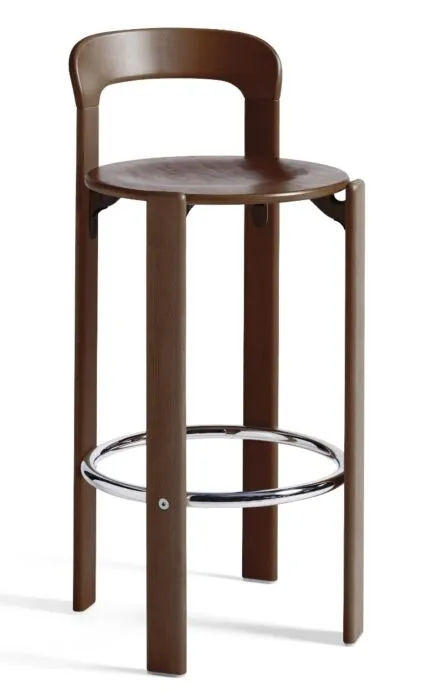 Hete Deal HAY Rey barkruk-Umber Brown-Zithoogte 75 cm