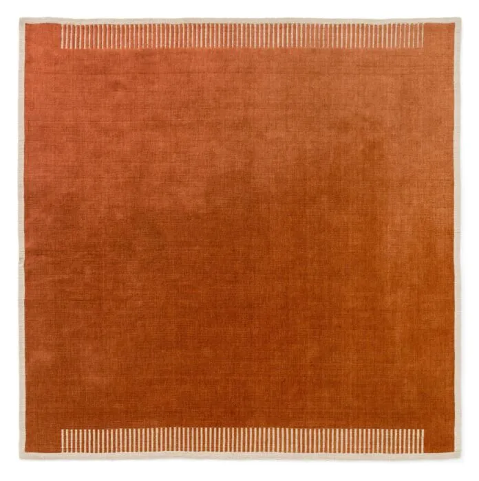 Korting Audo Copenhagen Duomo vloerkleed-Terracotta Red-270x270 cm