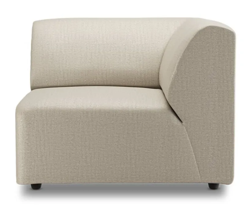 Exclusieve Aanbieding HKliving Jax bank element rechts eind-Ivory