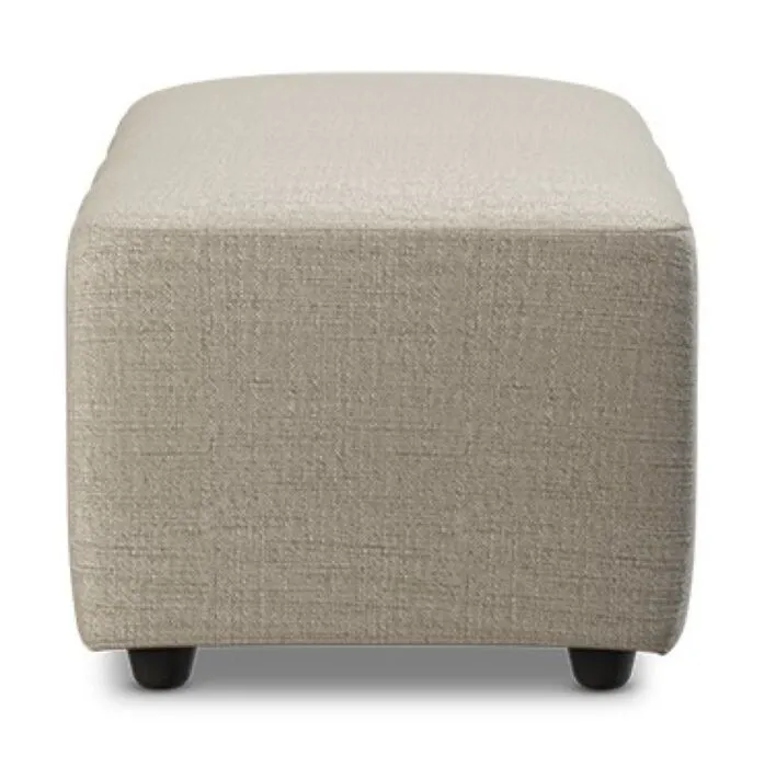 HKliving Jax bank element hocker small-Ivory Beperkte Voorraad