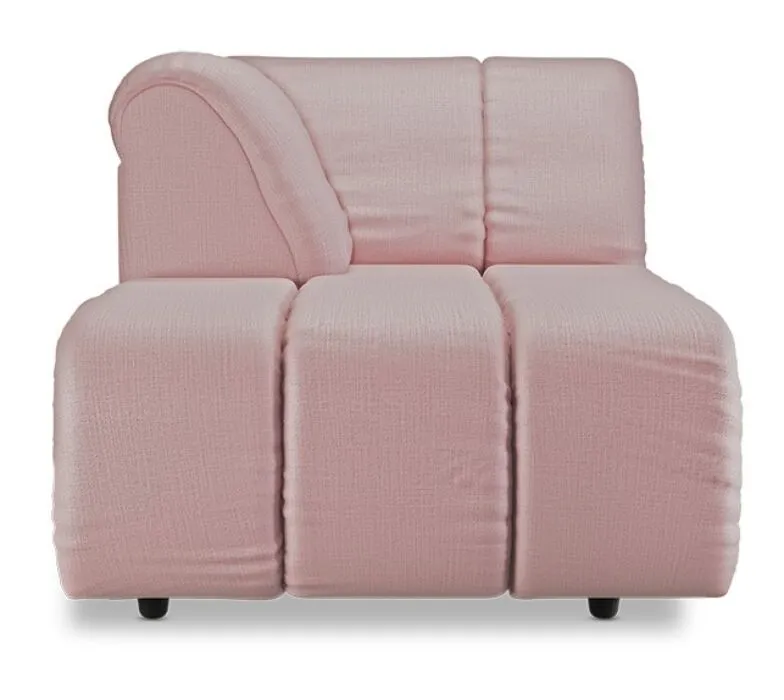 HKliving Wave bank - Left Divan element-Blossom Beperkte Voorraad