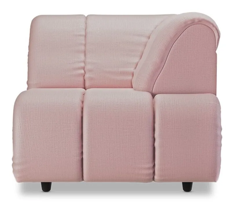 HKliving Wave bank - Right High Arm element-Blossom Premium