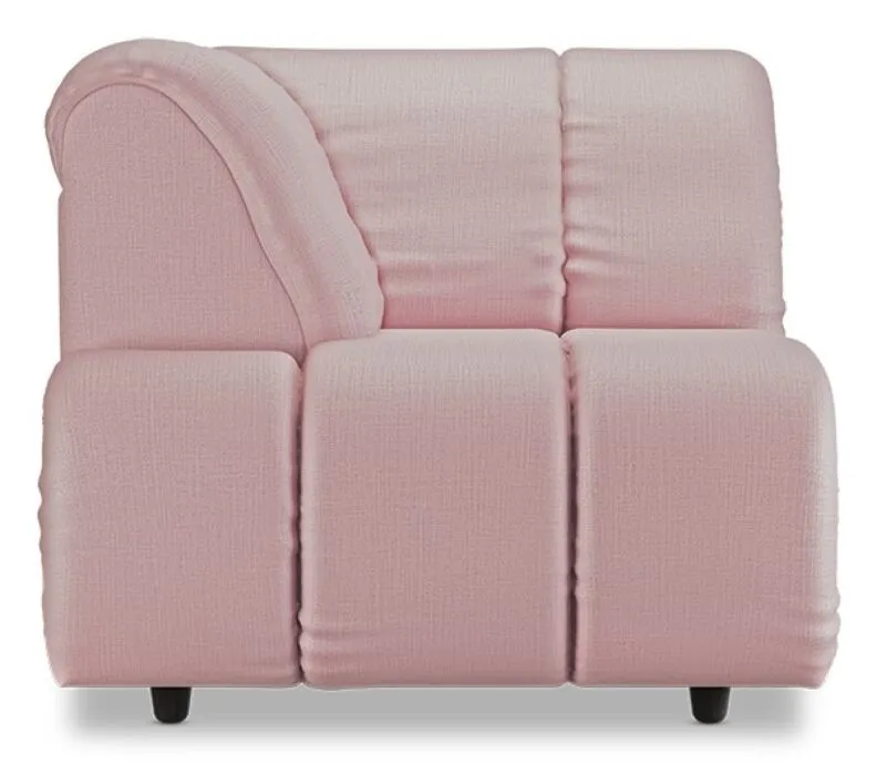 HKliving Wave bank - Left High Arm element-Blossom Exclusieve Aanbieding