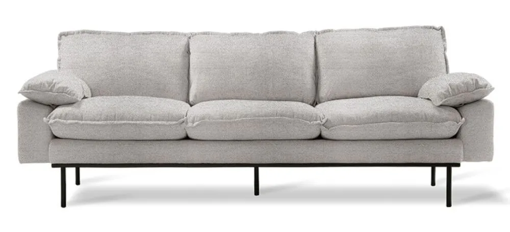 Fabrieksprijs HKliving Retro 3-zits bank-Light grey