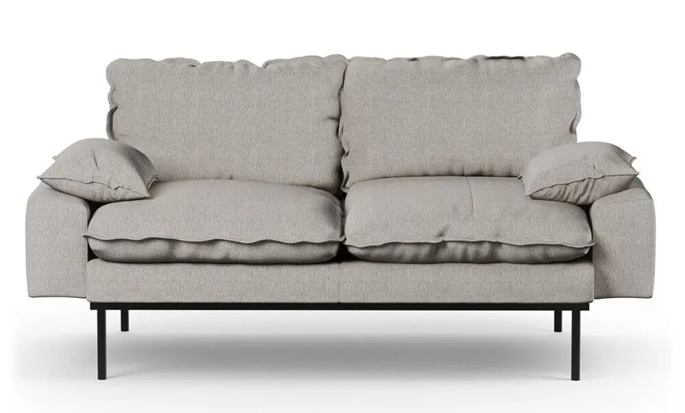 HKliving Retro 2-zits bank-Light Grey Beperkte Voorraad