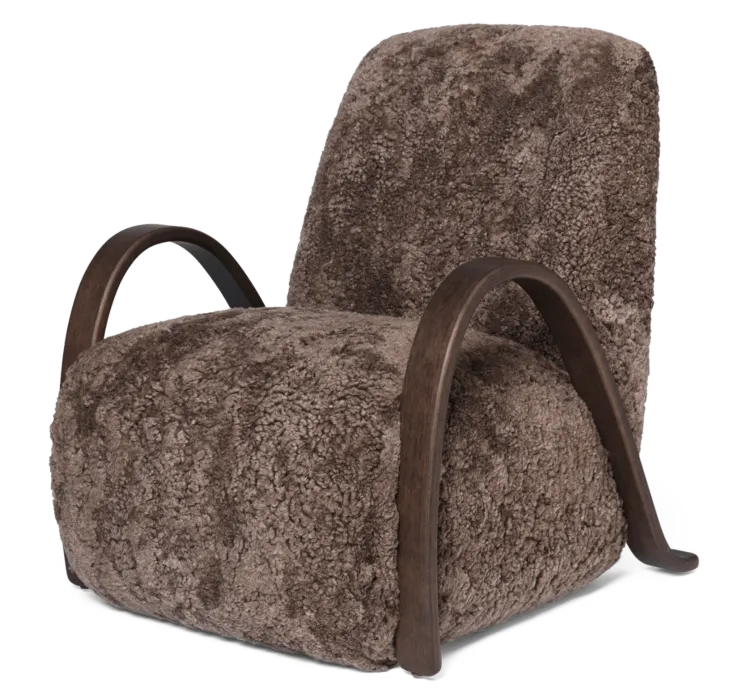 Ferm Living Buur loungestoel-Sheepskin Sahara Rechtstreeks Van De Fabrikant