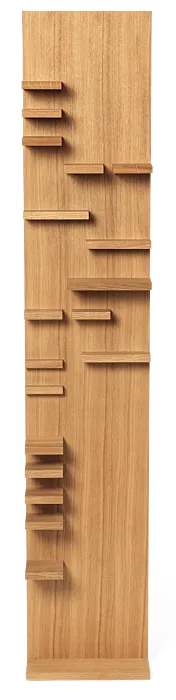 Seizoensaanbieding Ferm Living Parade wandplank - Oiled Oak-Tall