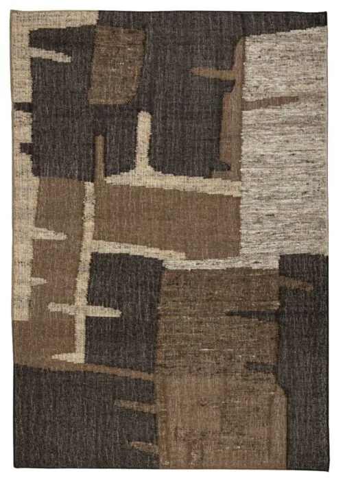 Dutchbone Briton vloerkleed-160x230 cm-Brown Bestel Nu