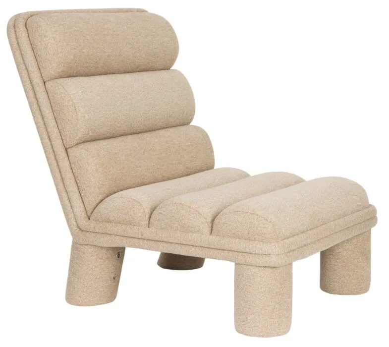 Dutchbone Fern loungestoel-Beige Snelle Levering