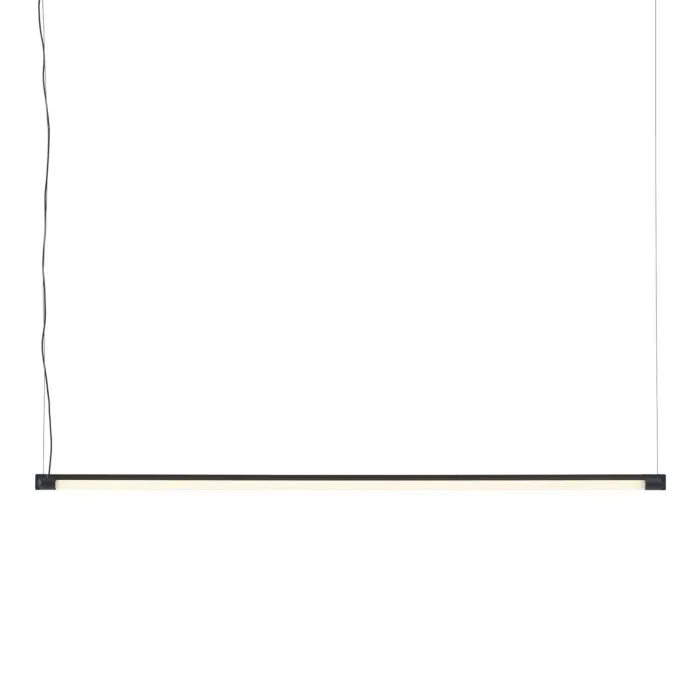 Rechtstreeks Van De Fabrikant Muuto Fine Suspension lamp 120 cm-Zwart