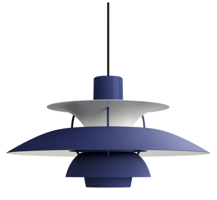 Louis Poulsen PH 5 hanglamp-Dusty Indigo Finale Uitverkoop
