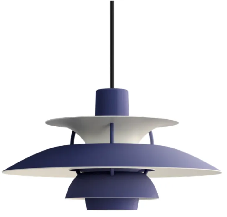 Louis Poulsen PH 5 hanglamp mini-Dusty Indigo Rechtstreeks Van De Fabrikant