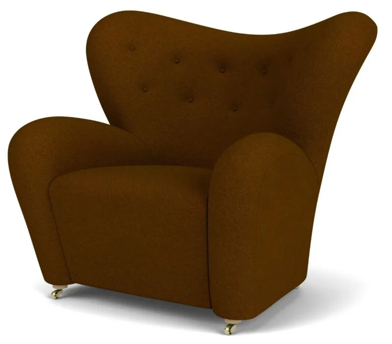 Audo Copenhagen The Tired Man fauteuil-Baru 0450-Natural Oak Laatste Kans
