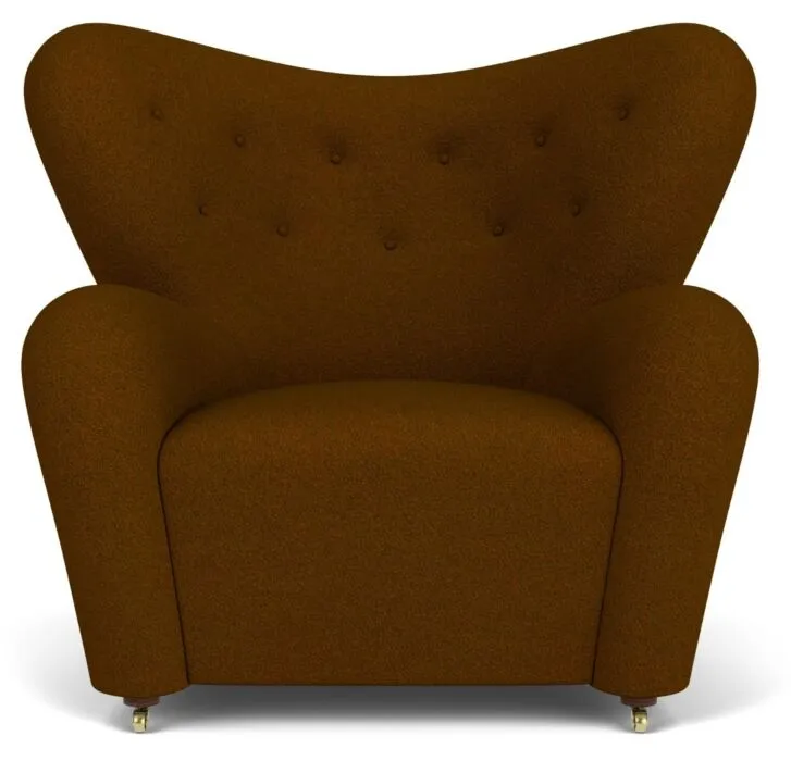 Audo Copenhagen The Tired Man fauteuil-Baru 0450-Dark Stained Oak Beperkte Voorraad