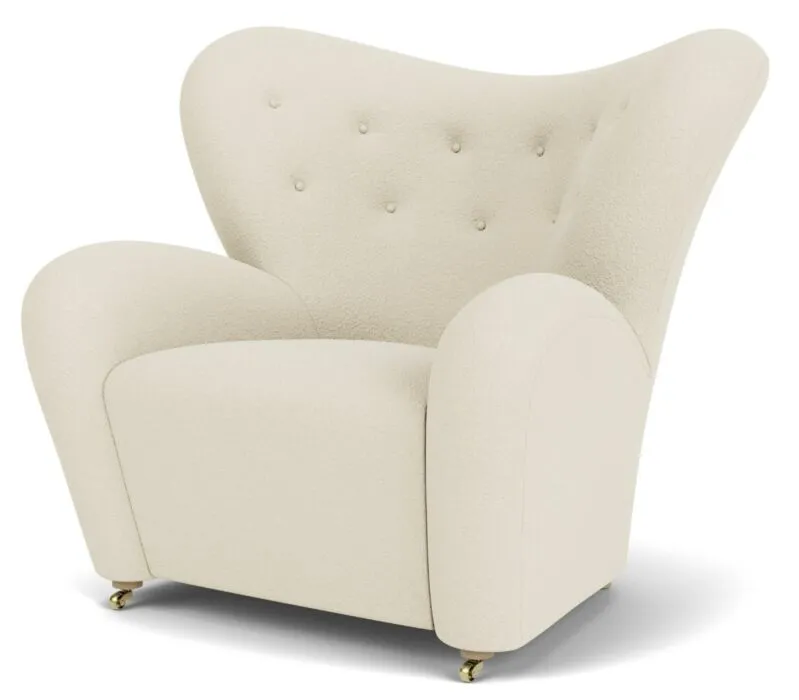 Audo Copenhagen The Tired Man fauteuil-Baru 0200-Natural Oak Direct Verzonden