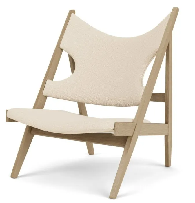 Audo Copenhagen Knitting Lounge fauteuil - Natural Oak-Logan Jasmine Beste Prijs