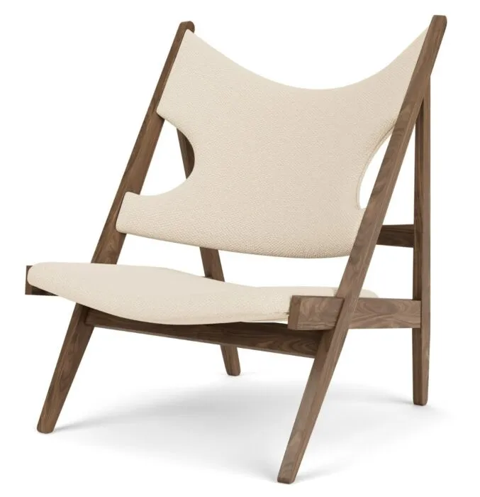 Audo Copenhagen Knitting Lounge fauteuil - Walnut-Logan Jasmine Express Levering